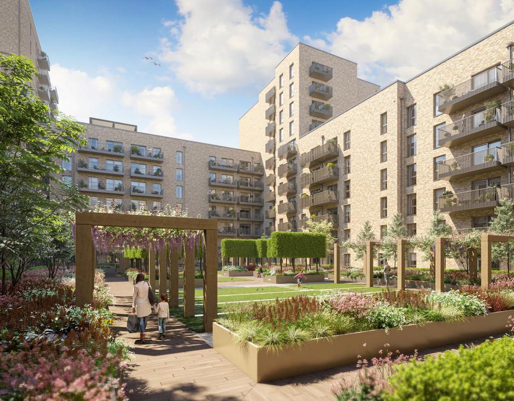 Dace House court yard CGI