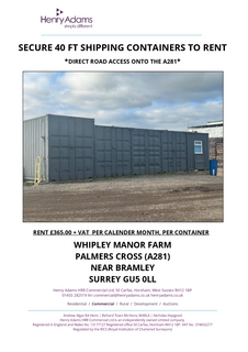 Industrial development to rent, Shipping Containers, Whipley Manor Farm, Palmers Cross Guildford GU5 0LL
