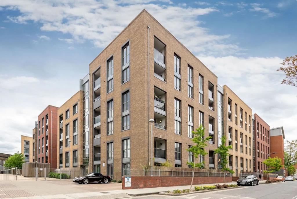 Apartment building facade, block of apartments
