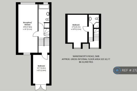 2 bedroom flat to rent, Wandsworth Road, London, SW8