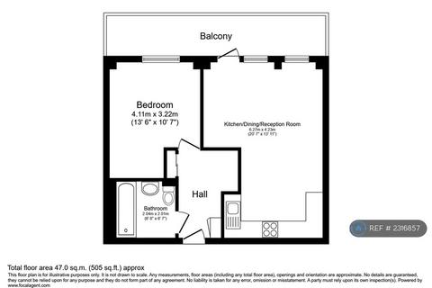 1 bedroom flat to rent, Grange Road, London, E13