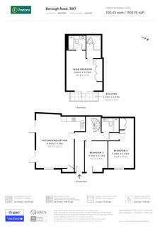 3 bedroom flat for sale, George Little House, Borough Road, Isleworth, Middlesex, TW7