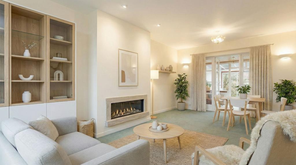 Virtually Staged Lounge