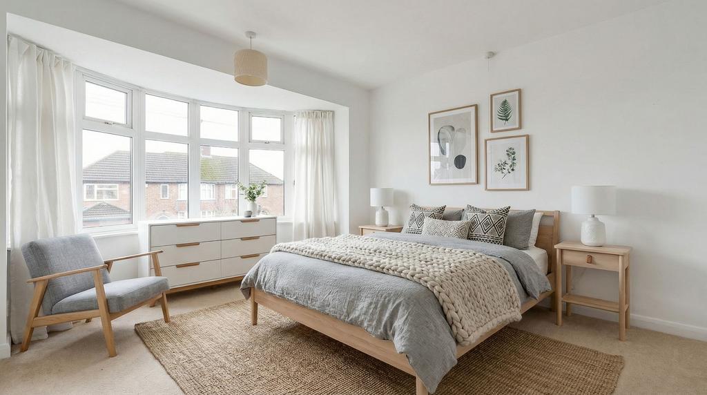 Virtually Staged Bedroom