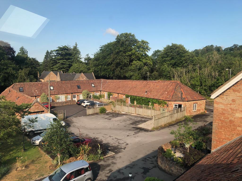 View over residents parking area