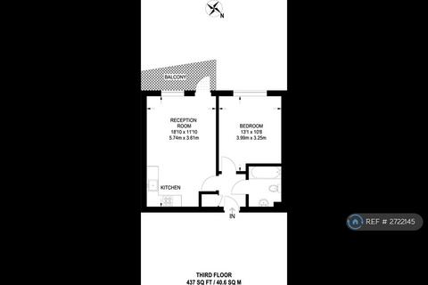 1 bedroom flat to rent, Oakleigh Court, London, N1