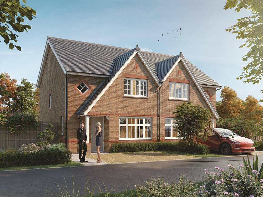 External CGI in brick of the Letchworth, a 3...
