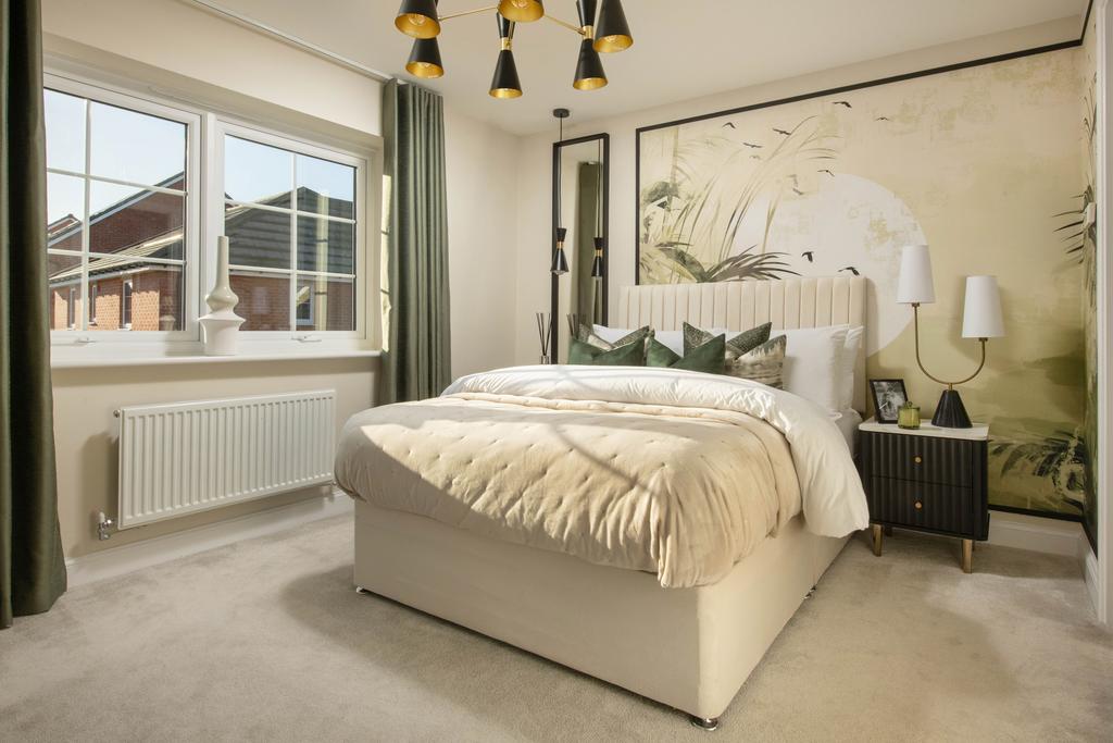 Internal image of the main bedroom in the...