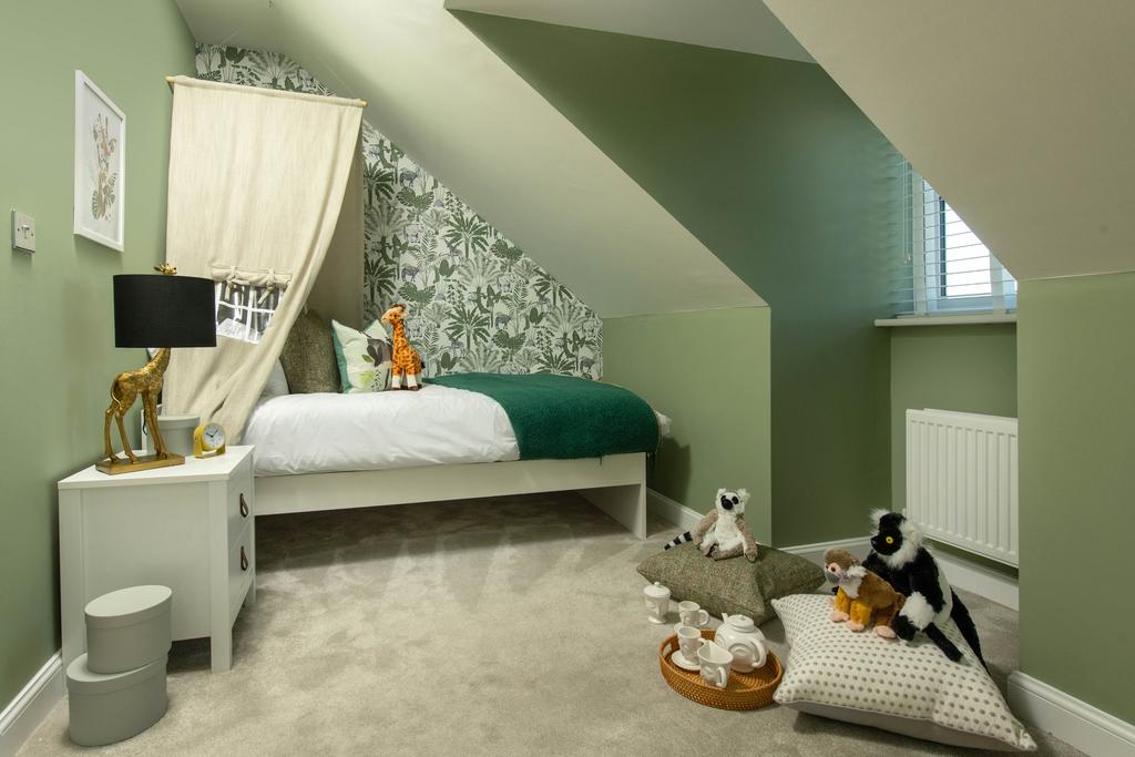 Internal image of the single bedroom in the...