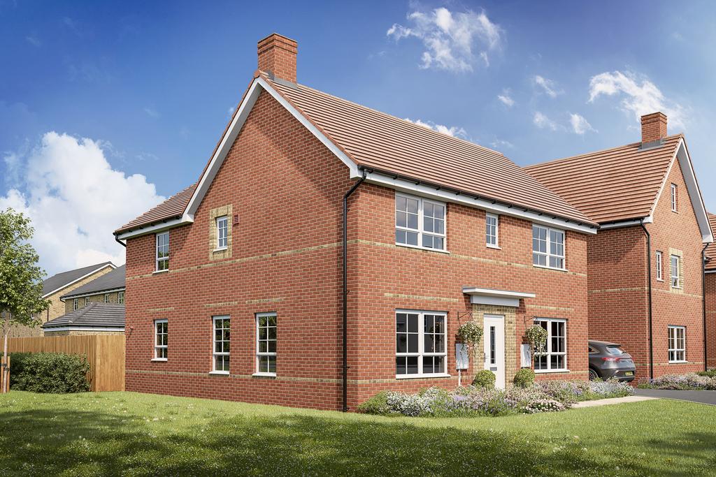 Outside of the 4 bedroom Lavenham at Hawthorn...