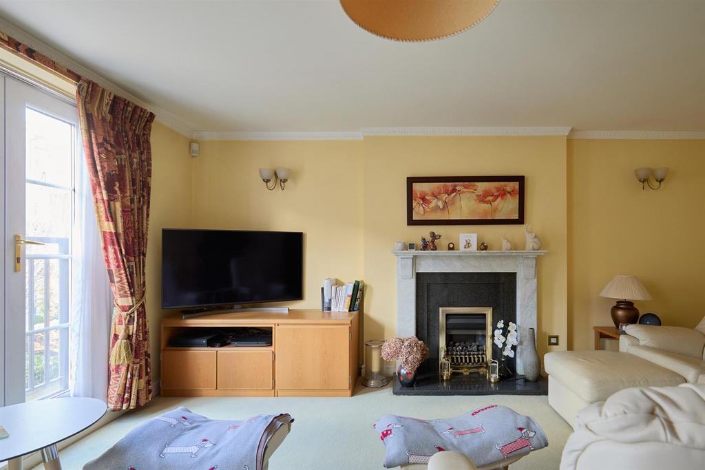 Living room, fireplace