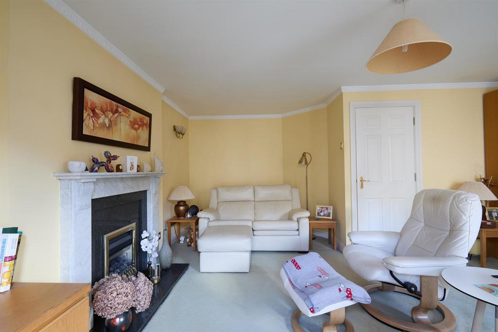 Living room, fireplace