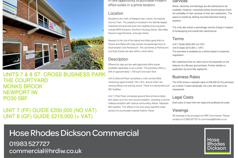 Office for sale, Monks Brk Newport PO30 5BF