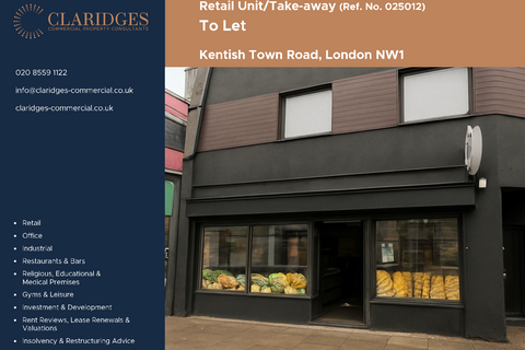 Retail property (high street) to rent, 137-139 Kentish Town Rd London NW1 8PB