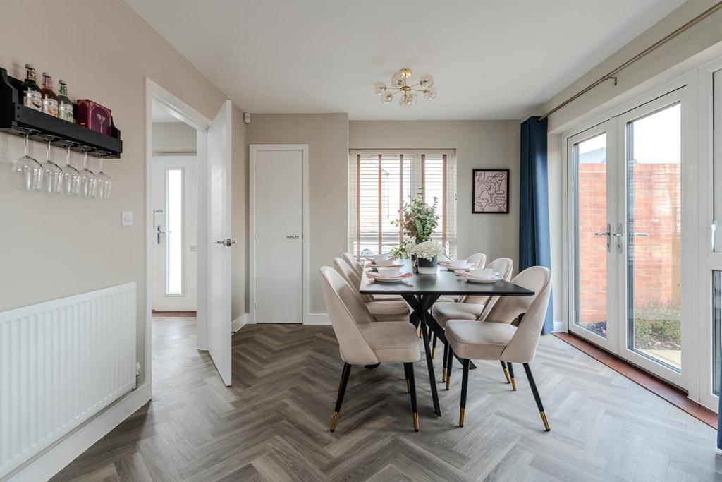 Spacious family dining area