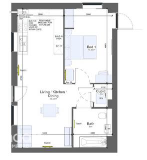 1 bedroom apartment to rent, Orchid Avenue, Harold Hill