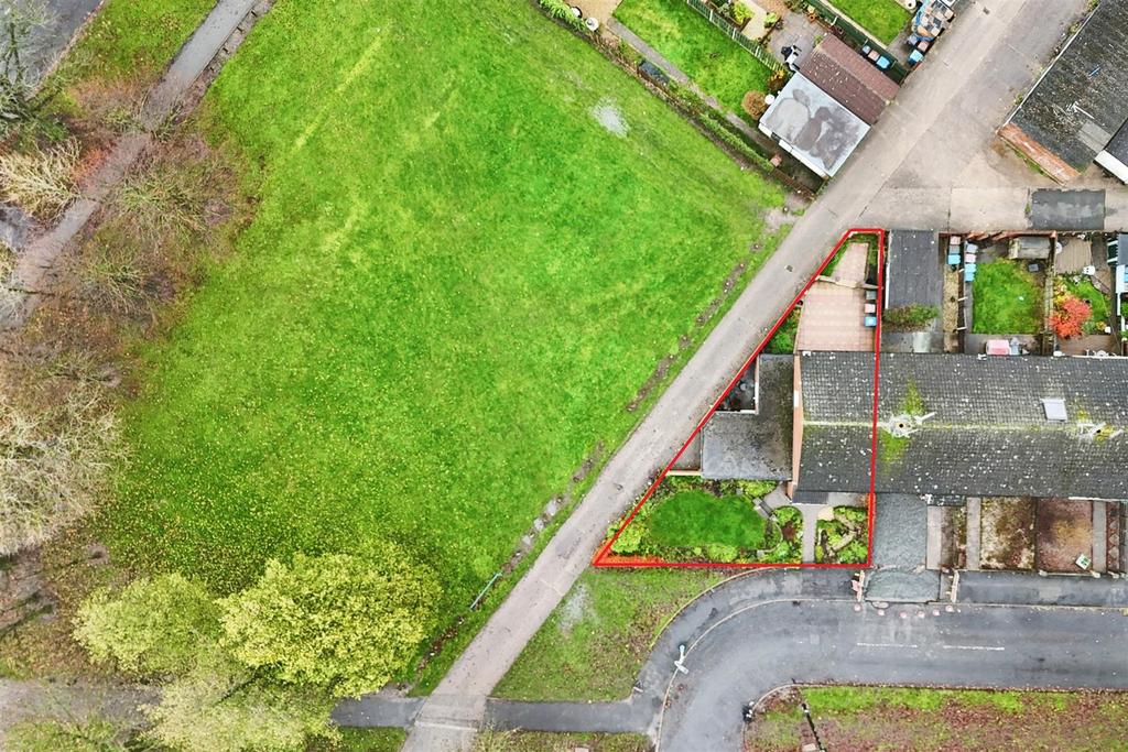 Aerial view of the property