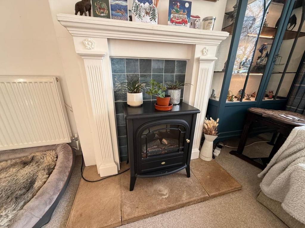 Fireplace with elect