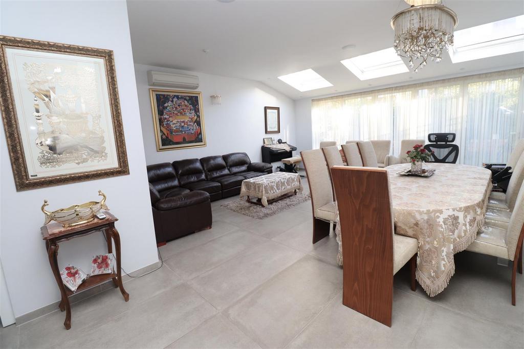 Open-plan living area, open plan living