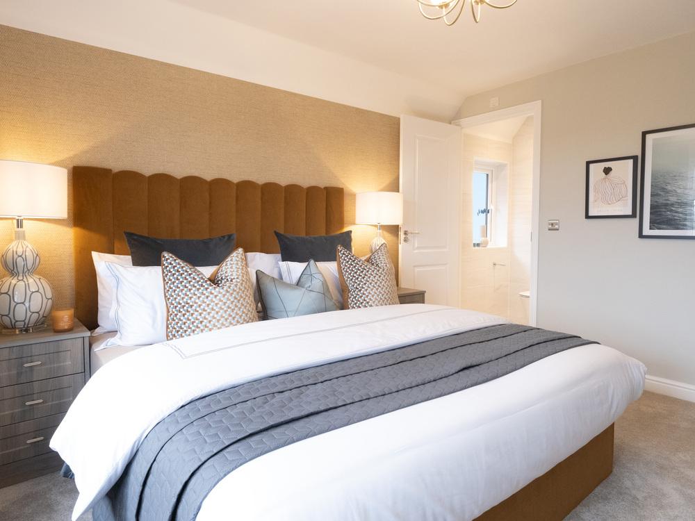 Interior image of the main bedroom