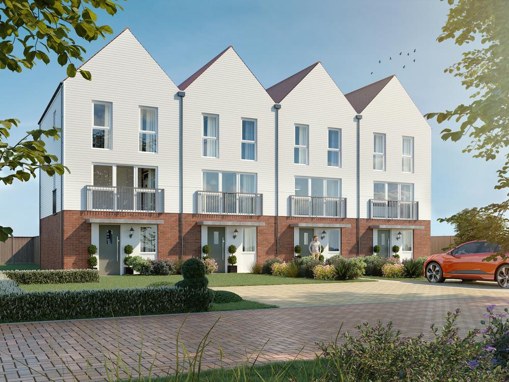 Exterior of the Portman with white cladding