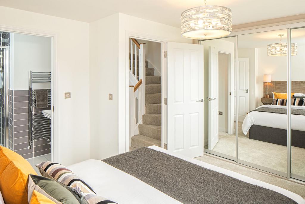 Bedroom in the Greenwood 3 bedroom home