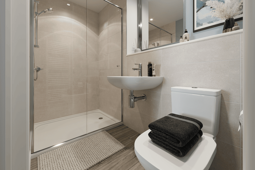 Typical en-suite shower room