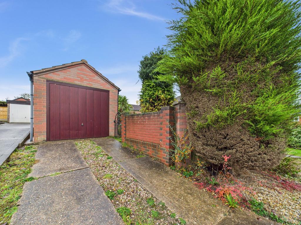 Driveway and garage
