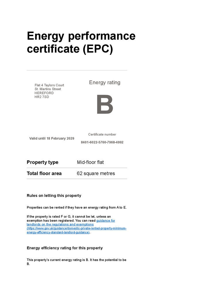 EPC Certificate