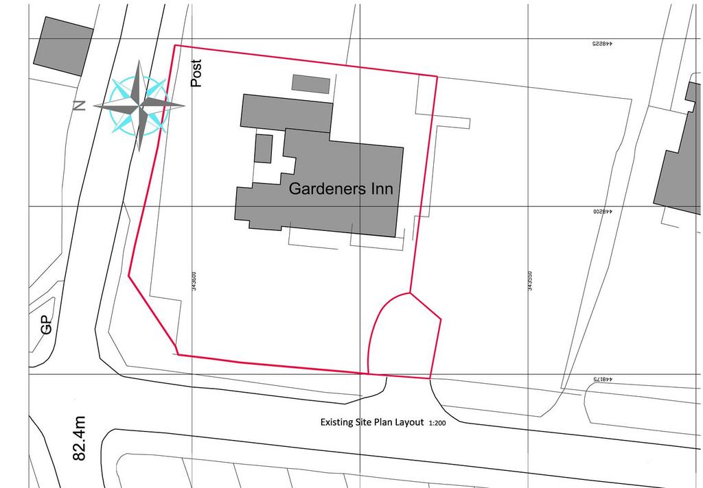 22 00228 FUL-879 001 Existing Site Plan and Elevat