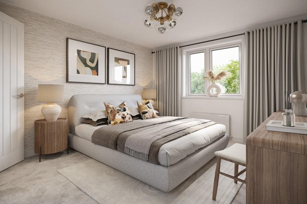 Bedroom 1 boasts an en suite shower room