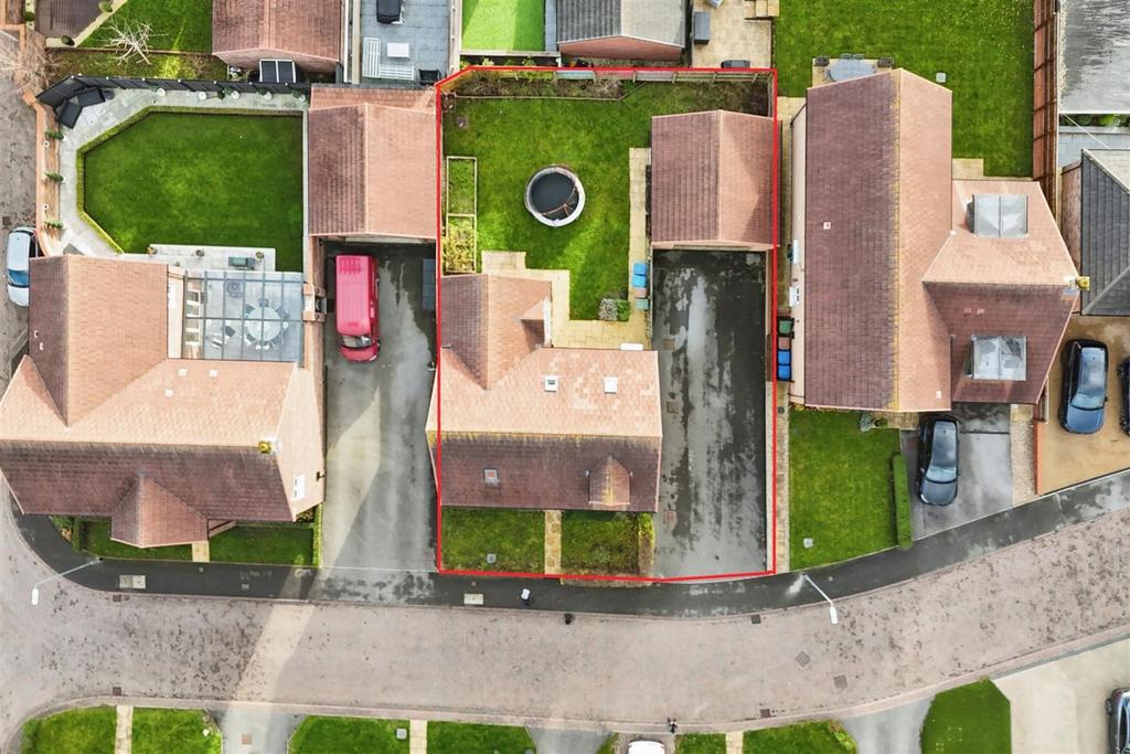 Aerial view of the property