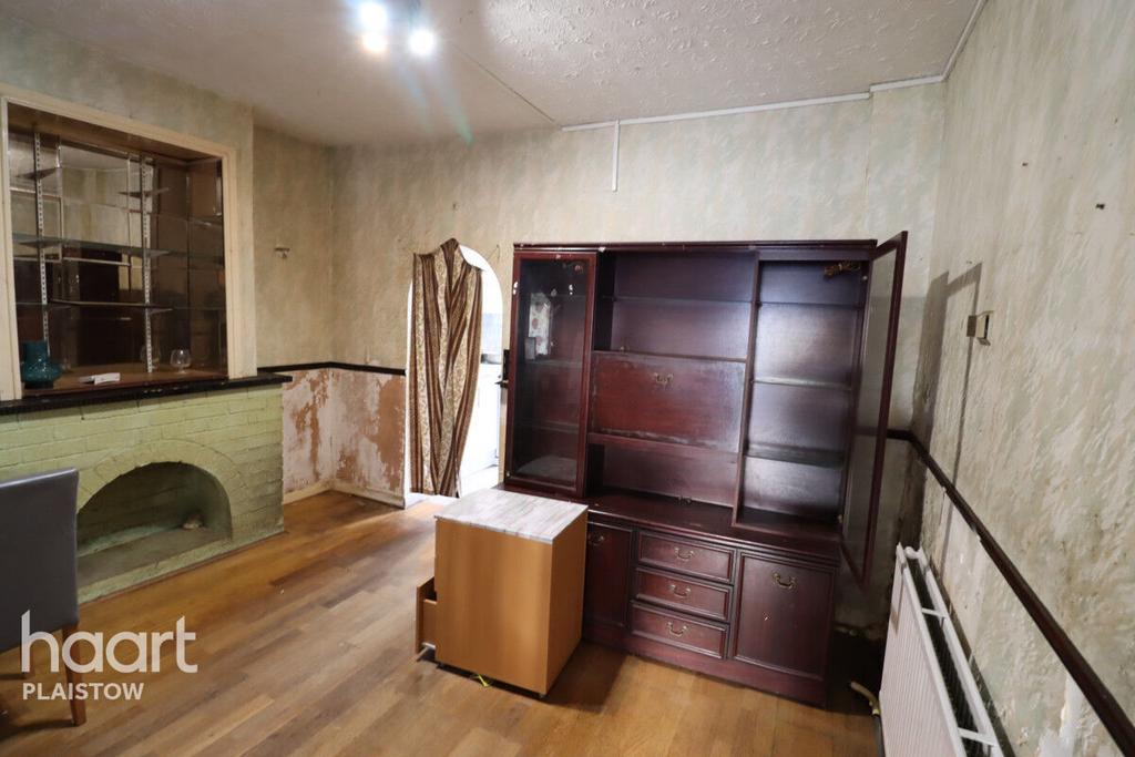 Living room, fireplace