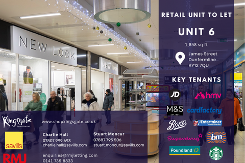 Retail property (high street) to rent, High St Dunfermline KY12 7QU