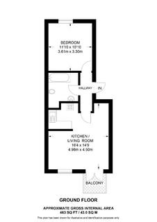 1 bedroom flat for sale, Kingsbridge Court, Dockers Tanner Road, London, E14