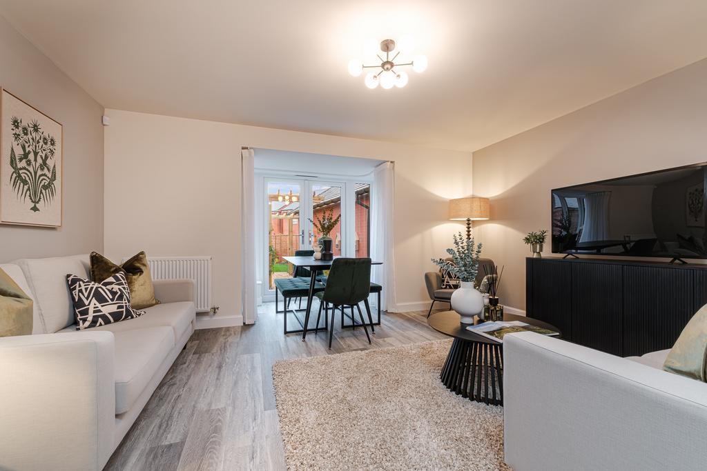 Interior view of the living & dining room in...