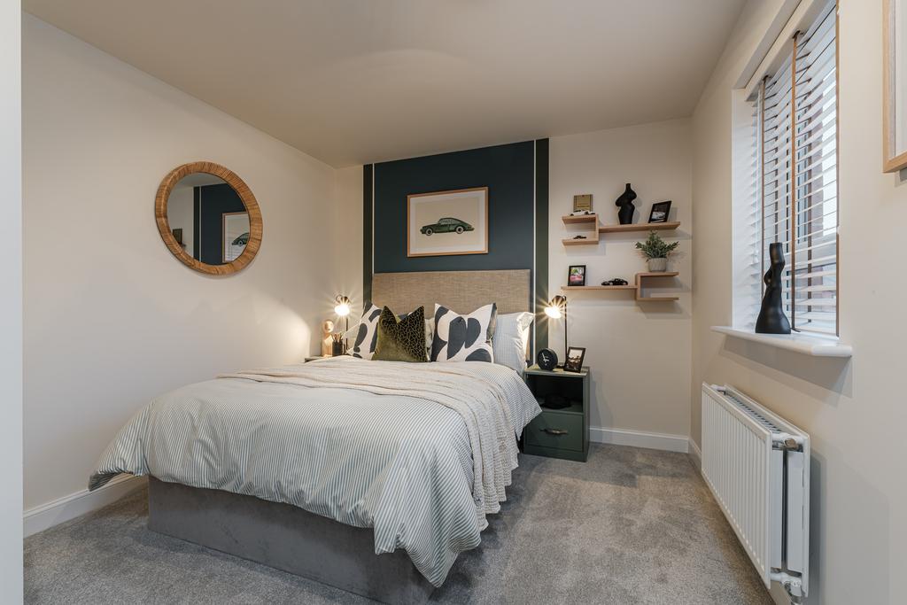 Interior view of bedroom 4 in our 4 bed Hythie...