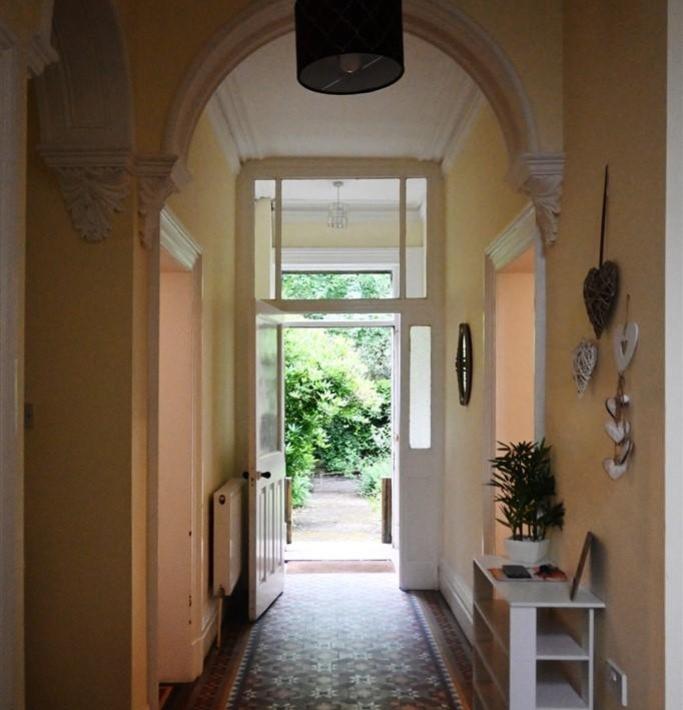 Corridor to garden.
