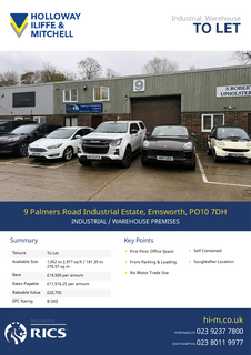 Warehouse to rent, Palmers Rd Emsworth PO10 7DH