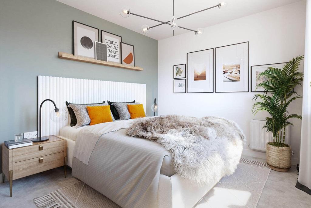 The main bedroom creates space to unwind away...
