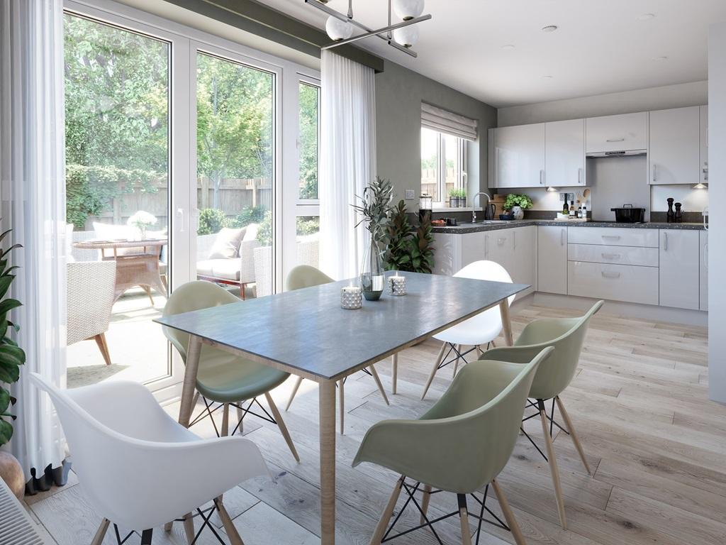 The open-plan kitchen/diner is an ideal space...