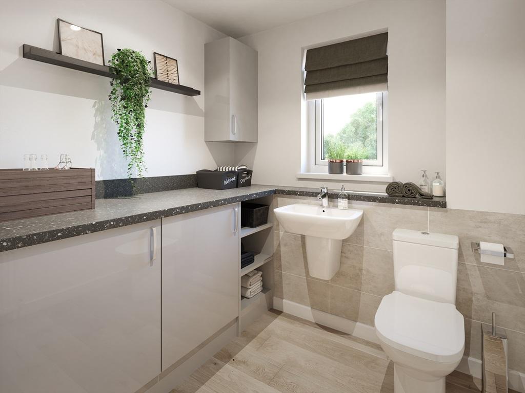 A handy utility room &amp; WC on the lower floor