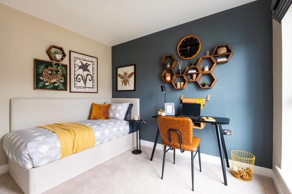 A third bedroom could also be used as a home...