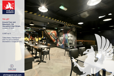 Retail property (high street) to rent, 134-135 Shoreditch High St London E1 6JE