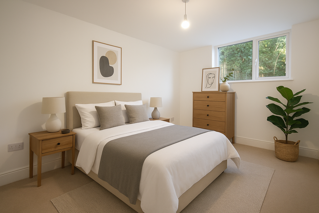 Virtual Staged Bedroom (2)