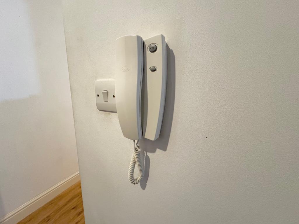 Entry phone in hall