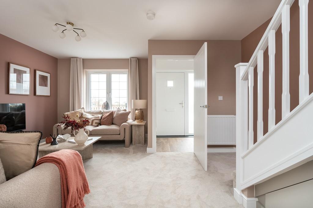 Step into a welcoming hallway that sets the...