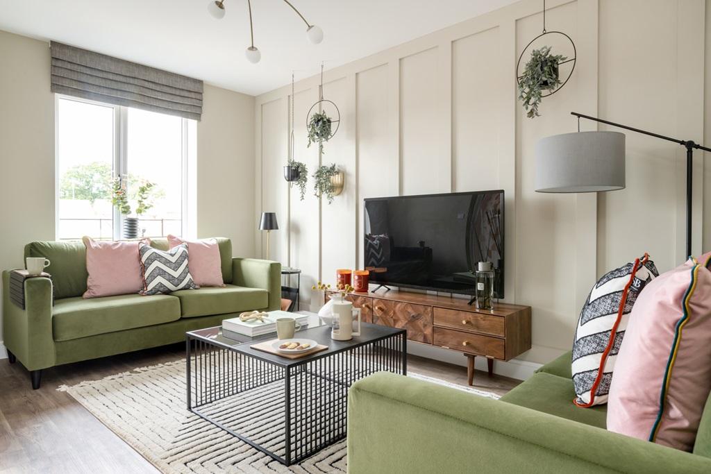 Plenty of space for two 3 seater sofas