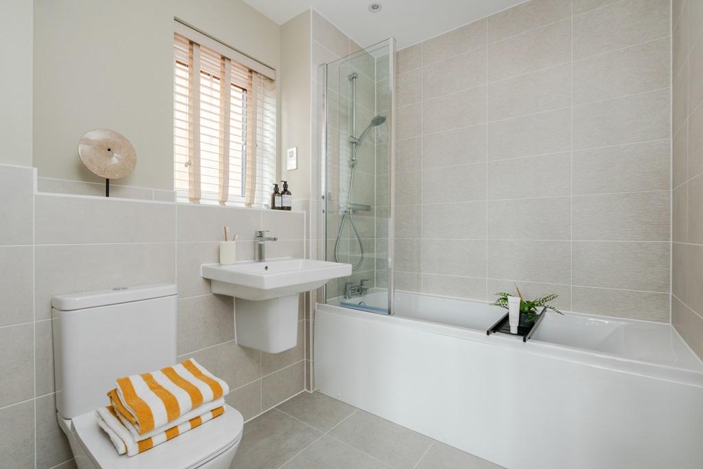 Modern sanitaryware gives a premium finish