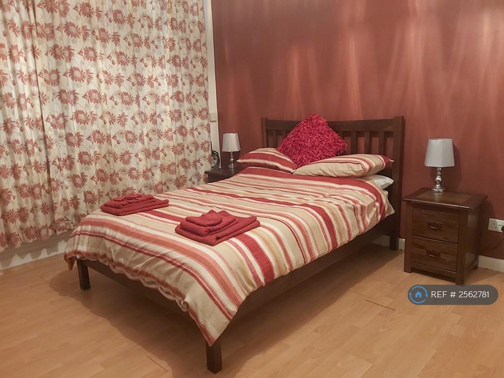 Bedroom With Curtains Closed